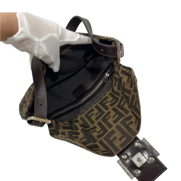 Brown Zucca Mamma Baguette Shoulder Bag - Picture 5 of 11